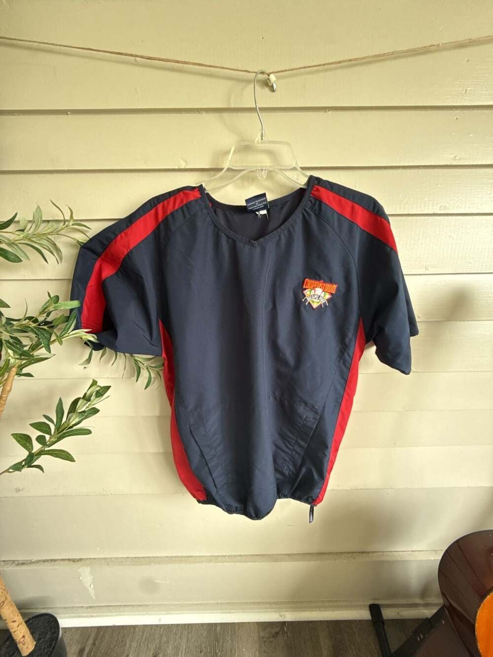 Cooperstown Dreams Park Short Sleeve Vented Baseball Windbreaker Pullover
